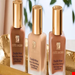  کرم پودر Estée Lauder Double Wear یک فونداسیون مایع با دوام ۲۴ ساعته، با پوشش متوسط تا کامل (قابل ساخت)، با پوسته نهایی مات طبیعی و مقاومت در برابر تعریق، گرما، رطوبت و انتقال محصول است. این کرم پودر چربی پوست را کنترل می‌کند، بدون ایجاد خطوط یا جمع‌شدن در منافذ، بسیار سبک و راحت روی پوست احساس می‌شود و در رنگ‌های متنوعی موجود است